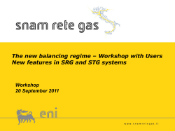 The new balancing regime &ndash; users` workshop