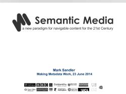 Sandler_SemanticMedia23June2014