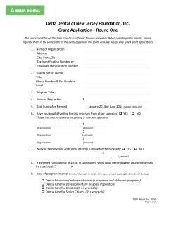 Round One - Delta Dental of New Jersey