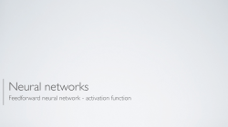 Feedforward neural network