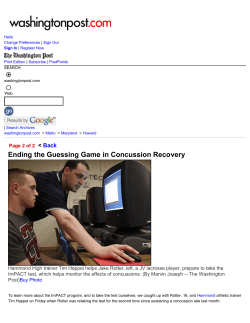Ending the Guessing Game in Concussion Recovery