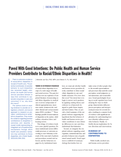 Paved With Good Intentions - American Journal of Public Health