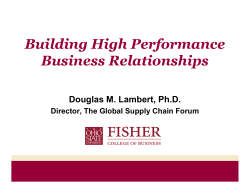 Partnership Facilitators - Fisher College of Business