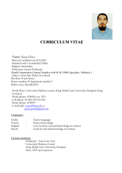 CURRICULUM VITAE
