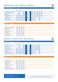 Spalding &bull; Crowland &bull; Eye &bull; Peterborough