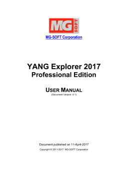 MG-SOFT YANG Explorer Professional Edition