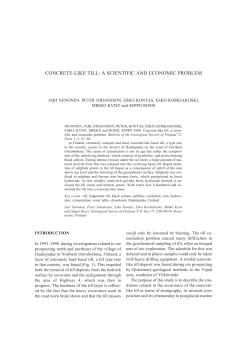 concrete-like till: a scientific and economic problem