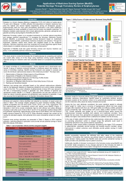 Applications of Medicines Scoring System (MedSS)