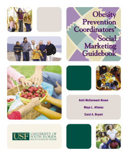 Obesity Prevention Coordinators` Social Marketing