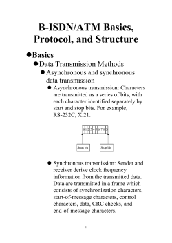 B-ISDN/ATM Basics, Protocol, and Structure
