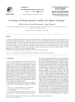 Learning switching dynamic models for objects tracking