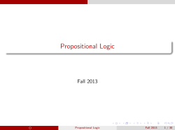 Propositional Logic