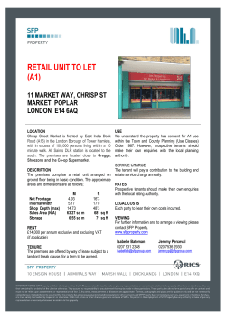 retail unit to let (a1)