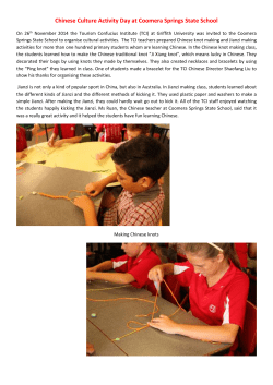 Chinese Culture Activity Day at Coomera Springs