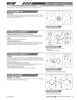 Novice program pracTice pLaN warm