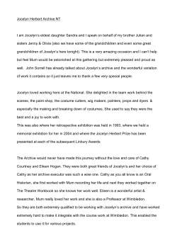 Sandra Lousada - The Jocelyn Herbert Archive