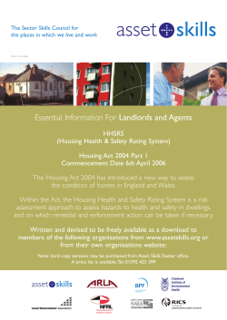Essential Information For Landlords and Agents