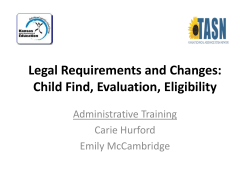 Legal Requirement and Changes - Tri