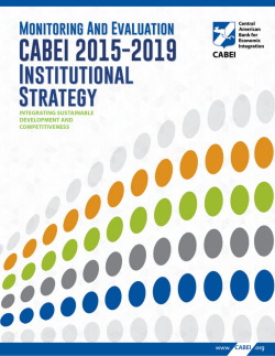 Monitoring and Evaluation CABEI 2015