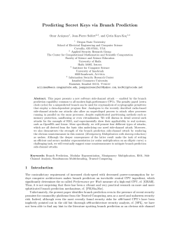 Predicting Secret Keys via Branch Prediction