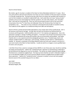 Heart-to-Home Review My mother, age 91, has been a resident of