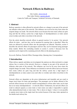 Network Effects in Railways