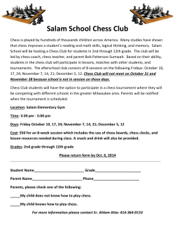 Salam School Chess Club