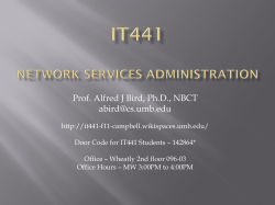 Slide 1 - it441-f11