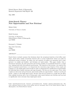 Job-Search Theory - Federal Reserve Bank of Minneapolis