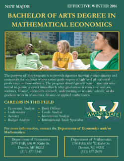 Mathematical Economics Flyer
