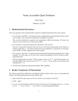 Some Accessible Open Problems