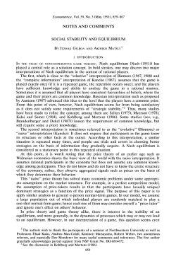 Social Stability and Equilibrium