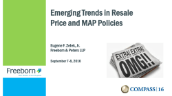 Emerging Trends in Resale Price and MAP Policies