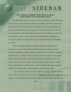 How to handle an employee who chooses to attend a political rally