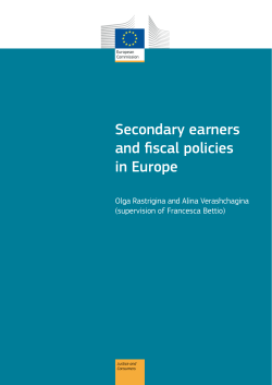 Secondary earners and fiscal policies in Europe