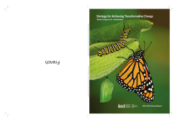 Strategy for Achieving Transformative Change: Better living for all