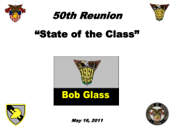 Slide 1 - the USMA Class of 1961 Web Site