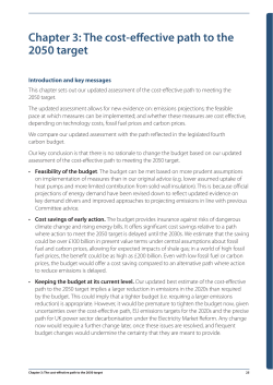 Chapter 3: The cost-effective path to the 2050 target