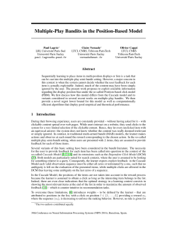 Multiple-Play Bandits in the Position-Based Model