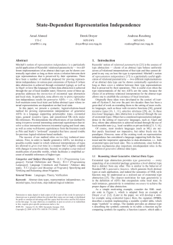 State-Dependent Representation Independence