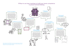 8 Ways to use team meetings to build your teams competence in