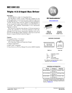 MC10H123 - Triple 4‐3‐3‐Input Bus Driver