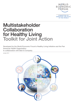 Multistakeholder Collaboration for Healthy Living Toolkit for