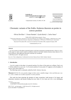 Chromatic variants of the Erd˝os&ndash;Szekeres theorem
