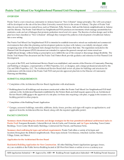 Prairie Trail Mixed Use Neighborhood Planned Unit Development