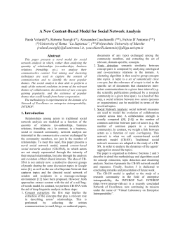 A New Content-Based Model for Social Network Analysis