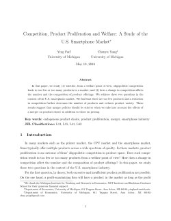 Competition, Product Proliferation and Welfare
