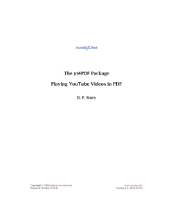 Playing YouTube Videos in PDF