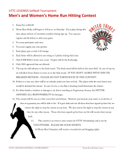 Men`s and Women`s Home Run Hitting Contest