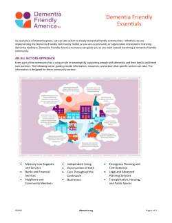 Dementia Friendly Essentials